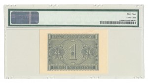 1 Zloty 1940, MODELL, ser. C 0000000, SEHR SELTEN