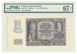 20 złotych 1940, ser. G (MAX nota dla ser. G)