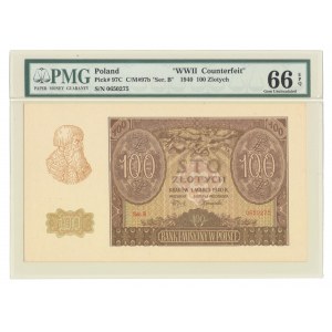 100 złotych 1940, ser. B, ZWZ
