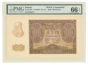 100 złotych 1940, ser. B, ZWZ