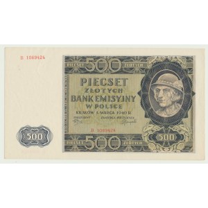 500 zloty 1940, Highlander, B series