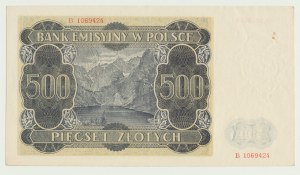 500 złotych 1940, Góral, seria B