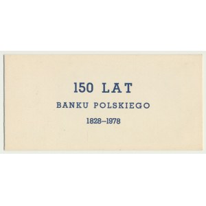 20 i 100 zł 1948 z nadrukiem z roku 1978 - 150 Lat Banku Polskiego w folderze 000396