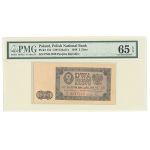 2 złote 1948, ser. P, jednoliterowe