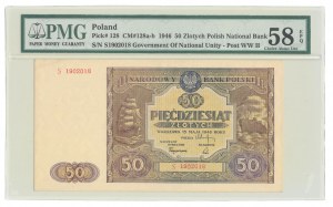 50 zloty 1946, ser. S, capital letter