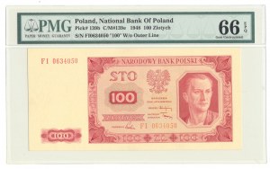100 zloty 1948, ser. FI, serie rara