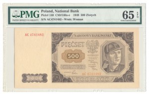 500 zlatých 1948, sér. AC