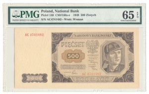 500 złotych 1948, ser. AC