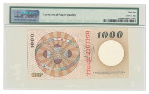 1.000 zloty 1965, rare série M de la circulation réelle