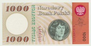 1000 zloty 1965, S series
