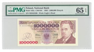 1,000,000 (1 million) zloty 1993, Reymont, series M