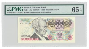 2.000.000 (2 Millionen) Zloty 1993, Paderewski, Serie B