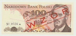 100 zloty 1976, Waryński, AK 0000000 MODELLO (n. 0841*)