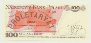 100 złotych 1986, Waryński, PH 836050 nr. SZEŚCIOCYFROWY, BŁĄD NUMERATORA!!!