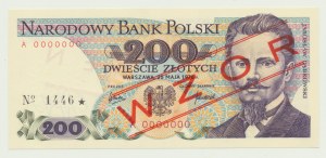 200 zloty 1976, Dabrowski, A 0000000 MODÈLE (n° 1446*)
