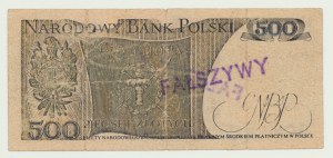 500 złotych 1974, FAŁSZERSTWO, bardzo rzadka wczesna seria D