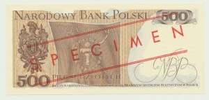500 złotych 1982, Kościuszko, CD 0000000 WZÓR (No 0018*), bardzo niski nr 18