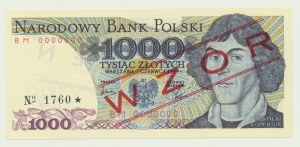 1.000 złotych 1979, Kopernik, BM 0000000 WZÓR (No 1760*)