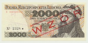 2.000 złotych 1979, Mieszko, S 0000000 WZÓR (No 2328*)