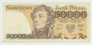 50,000 zloty 1982, Kosciuszko, Forgery of cinquefoil