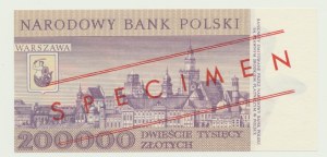 200.000 złotych 1989, A 0000000 WZÓR (No 0605*)