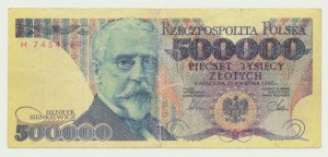 500,000 gold 1990, Sienkiewicz, ser. H, period forgery