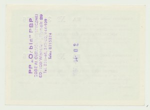 NBP talony tranzytowy 450 zł 1987 na leje, Rumunia, małe litery ser. RA