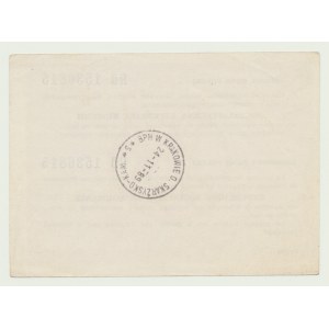 NBP transit vouchers 2400 zloty 1989 for lei, Romania