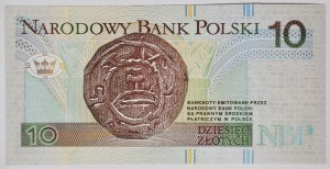 10 złotych 1994, druk TDLR Londyn, AA 0037766, dwa zera na początku