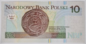 10 złotych 1994, druk TDLR Londyn, AA 0037767, dwa zera na początku