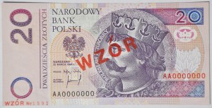 20 złotych 1994, Chrobry, AA 0000000 WZÓR (No 1591*)