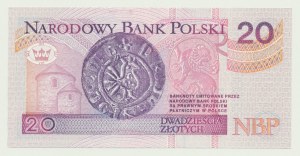 20 zloty 1994, stampa TDLR Londra, ZA 0000754, ESTERO, quattro zeri all'inizio
