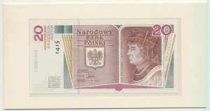 20 zlatých 2015, Jan Długosz, JD0001440, nízke štvormiestne číslo