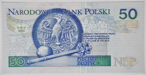 50 Zloty 1994, Serie FY, selten in UNC