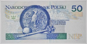 50 złotych 1994, seria GI, rzadka w UNC