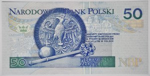 50 Zloty 1994, Serie GJ, selten in UNC