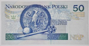 50 złotych 1994, seria GW, rzadka w UNC
