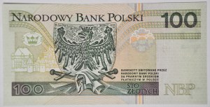 100 zlotých 1994, série IA, vzácně v UNC, první z řady I