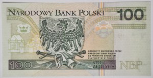 100 zloty 1994, série IA, rare en UNC, premier de la rangée I
