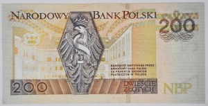 200 złotych 1994, seria DT, rzadka w UNC