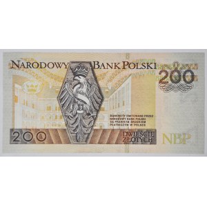 200 złotych 1994, seria DT, rzadka w UNC
