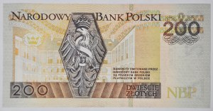 200 złotych 1994, seria DT, rzadka w UNC