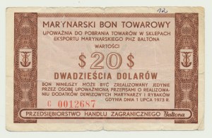 Baltona, $20 1973, ser. C, velmi vzácná