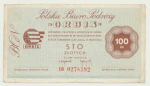 ORBIS, 100 oro, ser. BD, doppia lettera molto rara
