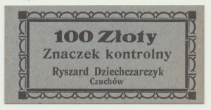 Schlesien, 1930er Jahre Zweite Republik, 100 Złoty Czuchów, Zakłady Mięsne Dziechczarczyk, NIENOTOWANE