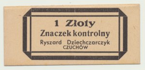 Śląsk, lata 30-te II RP, 1 Złoty Czuchów, Zakłady Mięsne Dziechczarczyk, NIENOTOWANE