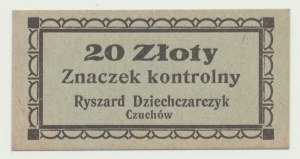 Slesia, anni '30 della Seconda Repubblica di Polonia, 20 Złoty Czuchów, Zakłady Mięsne Dziechczarczyk, NIENOTATED