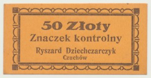 Śląsk, lata 30-te II RP, 50 Złoty Czuchów, Zakłady Mięsne Dziechczarczyk, NIENOTOWANE