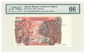 Algeria, 10 dinars 1970
