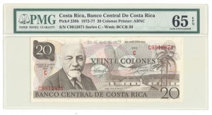 Costa Rica, 20 Colones 1977, 7 ser. C